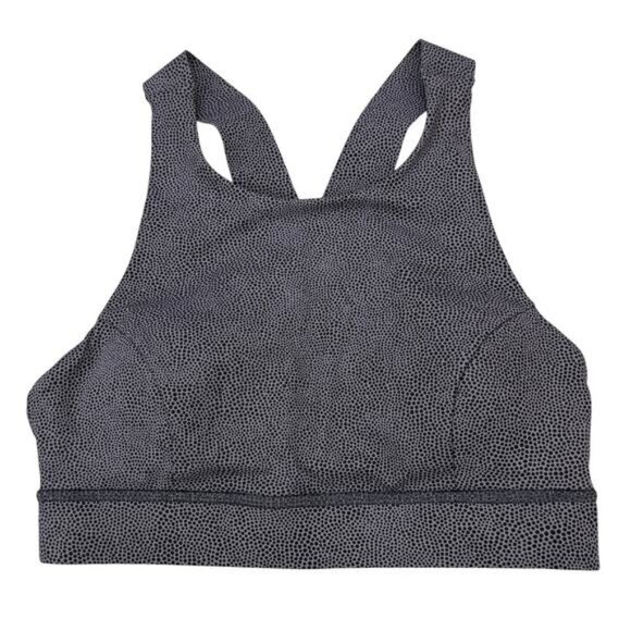 Lululemon Fast & Free Bra Nulux In Disperse Dusky Lavender Black Size 6 - Picture 6 of 8
